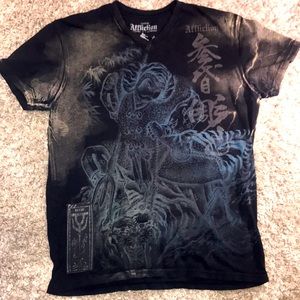 AFFLICTION Heroes & Demons Tee Shirt